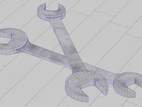Spanner Wrench 3D Model