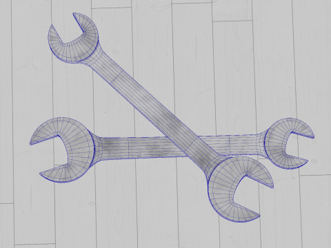 Spanner Wrench 3D Model