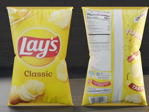 チップバッグレイ 3Dモデル