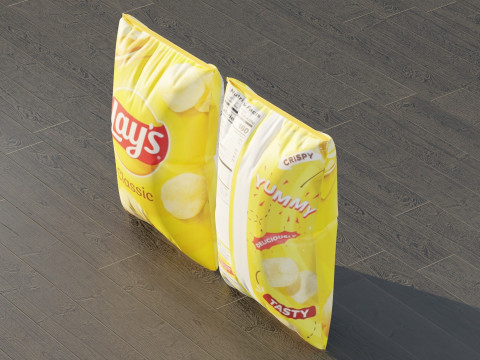 Chip Bag Lays 3D Модель