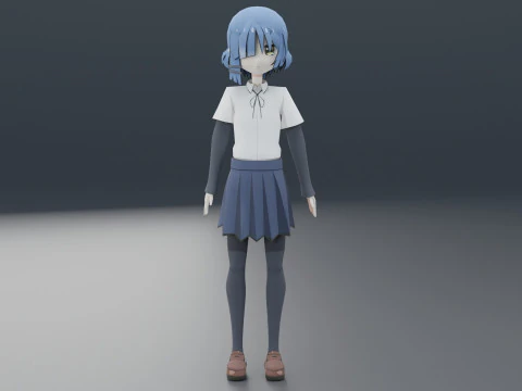 야마다 료 - 보치 더 락 3D 모델