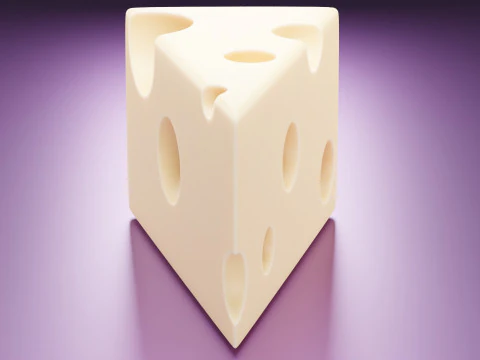 Cheese Slices 3D Model