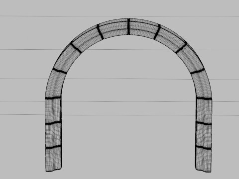 Roman Gate 3D मॉडल