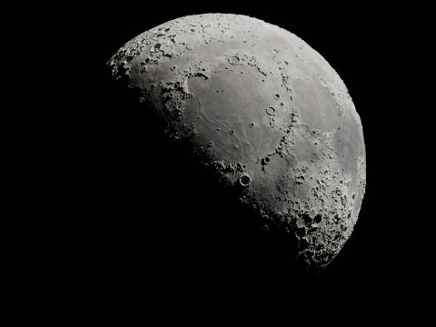 Realistic Moon Model 3D