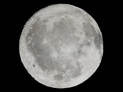 Realistic Moon Model 3D