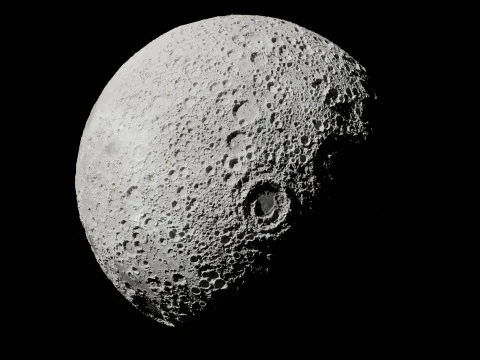 Realistic Moon 3D Model