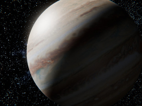 Jupiter Animation 3D Model