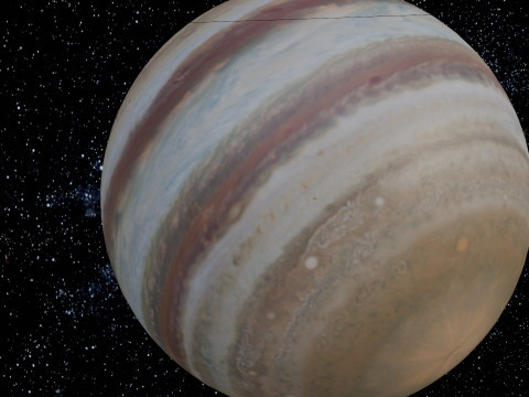 Jupiter Animation 3D Model