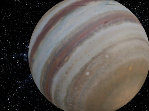 Jupiter Animation 3D Model