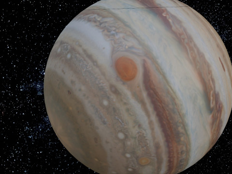 Jupiter Animation 3D Model