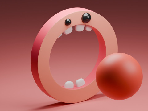 Cartoon Loop Animation 3D Model