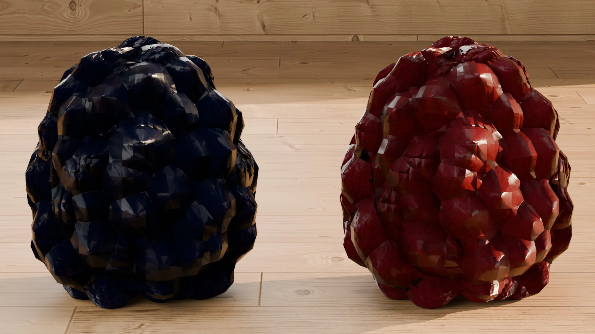 Raspberry and Blackberry 3D Model .c4d .max .obj .3ds .fbx .stl .blend
