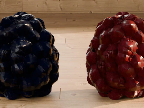 Raspberry dan Blackberry Model 3D