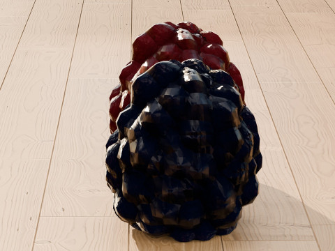 Raspberry and Blackberry 3D Model