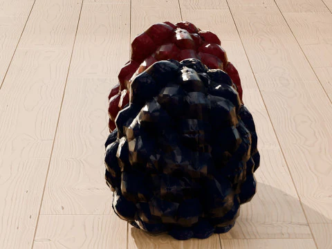 Raspberry and Blackberry 3D Model