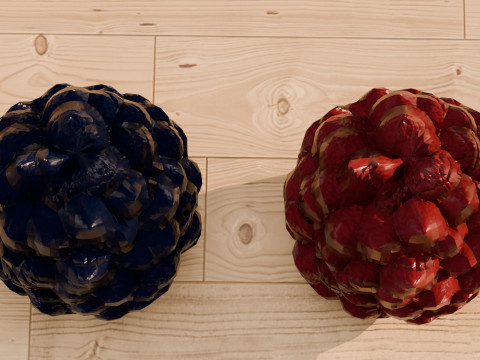 Raspberry and Blackberry 3D Model