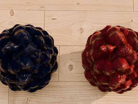 Raspberry and Blackberry 3D Model