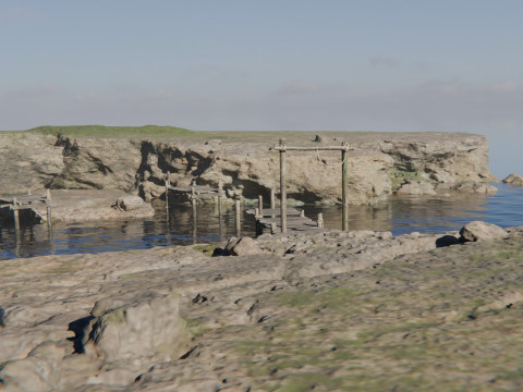 Coastal Scene Modello 3D