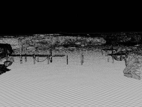 Coastal Scene Modello 3D