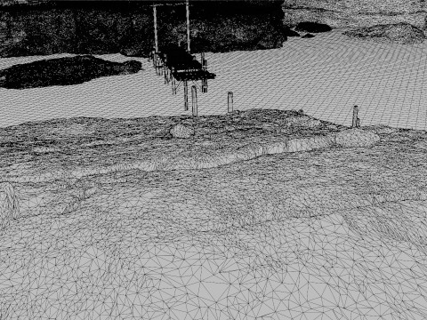 Coastal Scene Modello 3D