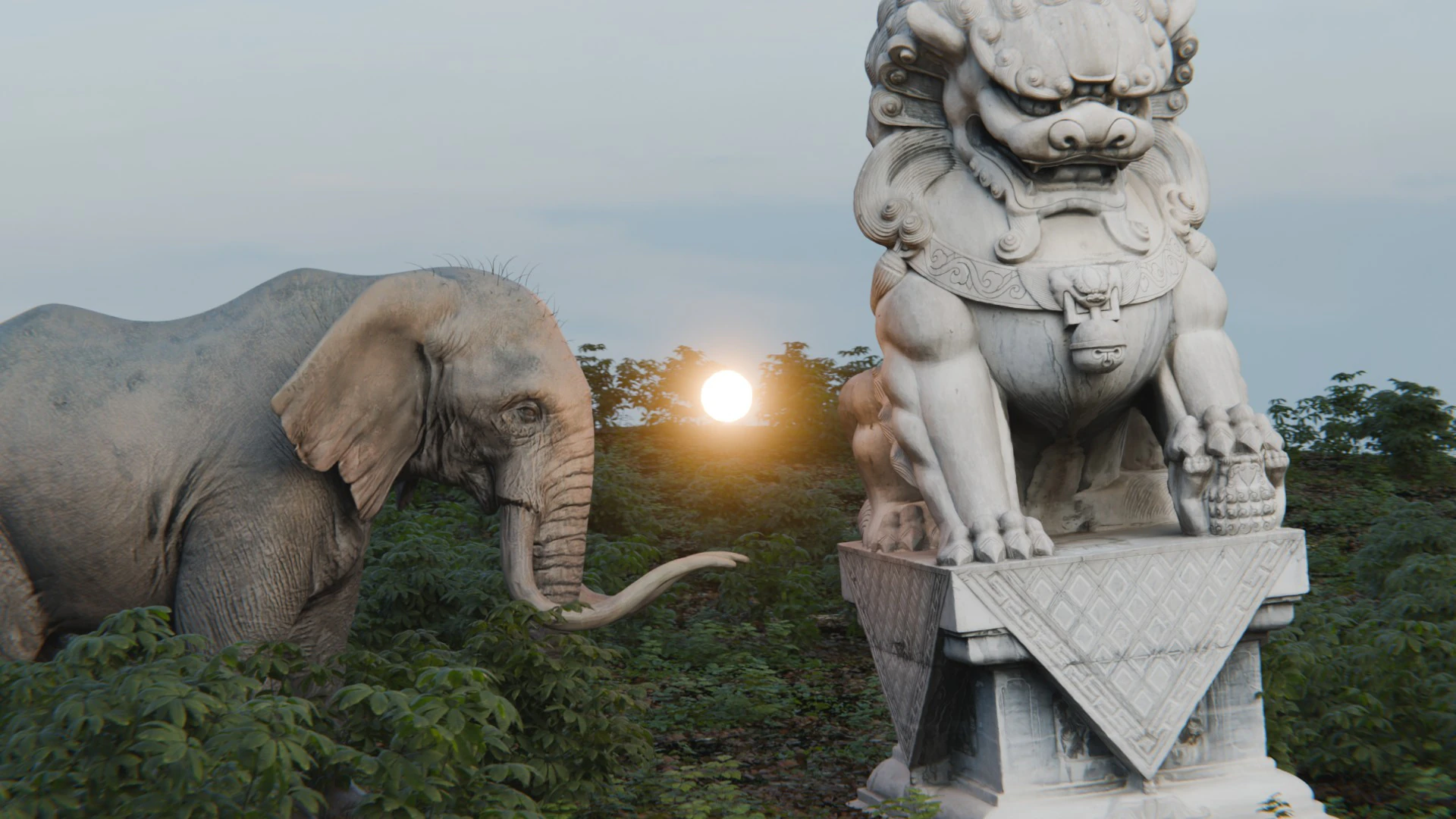 Cinematic Animated Elephant 3D Model .c4d .max .obj .3ds .fbx .stl .blend 