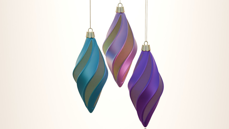 Christmas Ornament 3D Модель .c4d .max .obj .3ds .fbx .stl .blend