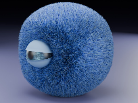 Feathered Character 3D Model