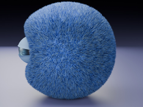Feathered Character 3D Model