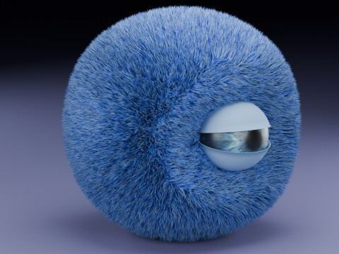 Feathered Character 3D Model