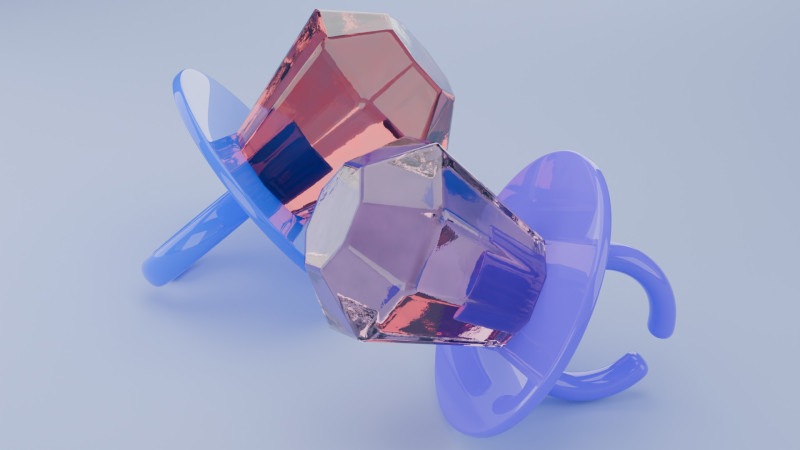 Ring Pop Candy 3D Model .c4d .max .obj .3ds .fbx .stl .blend
