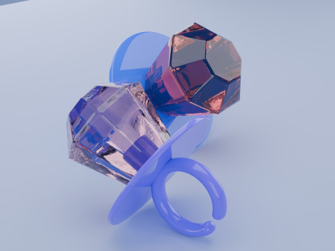 Ring Pop Candy 3D Model