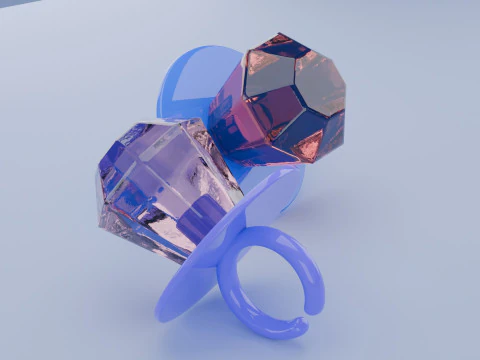 Ring Pop Candy 3D Model