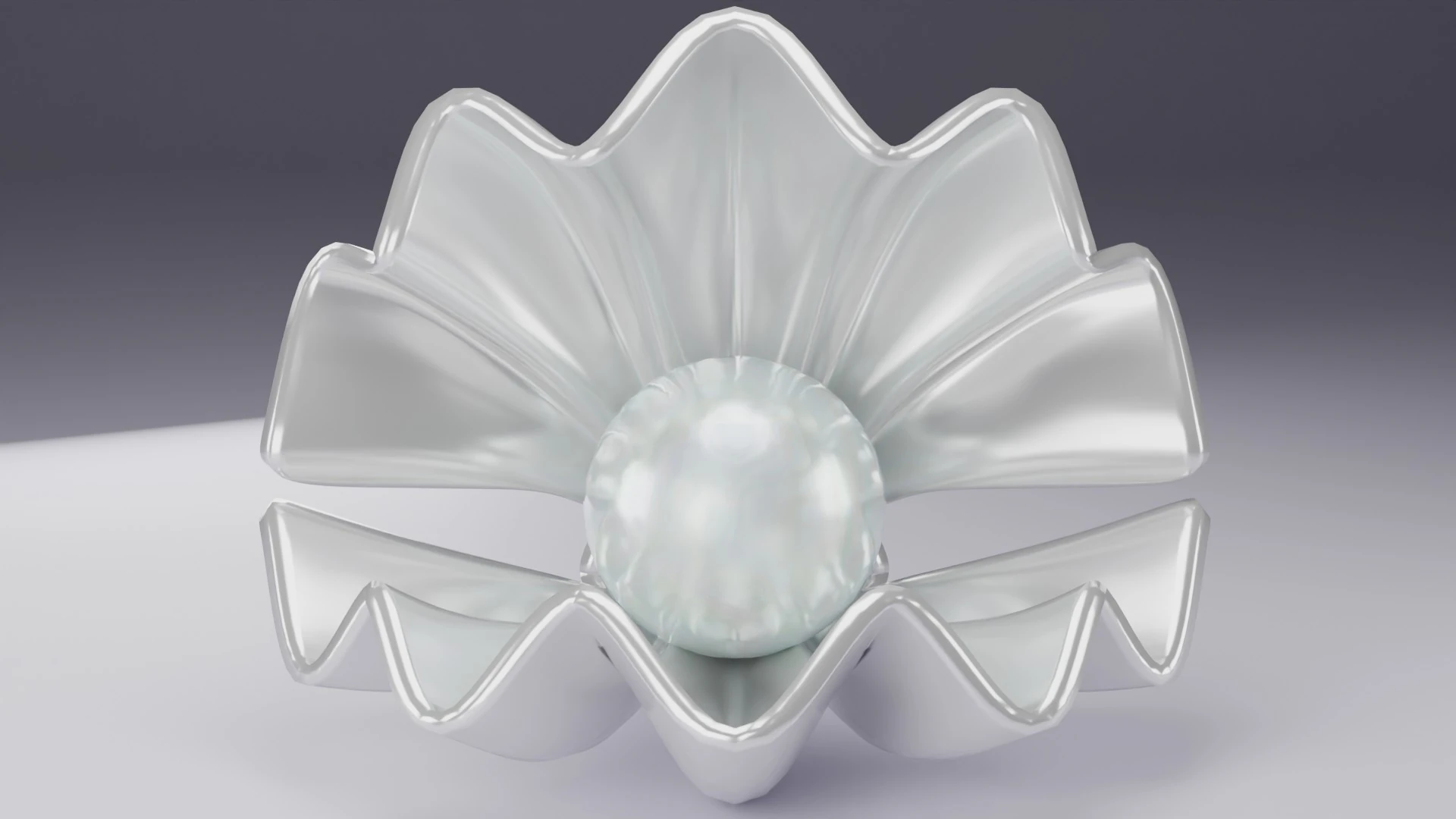 Shell and Pearl 3D Model .c4d .max .obj .3ds .fbx .stl .blend