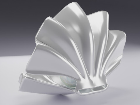 Shell and Pearl Model 3D