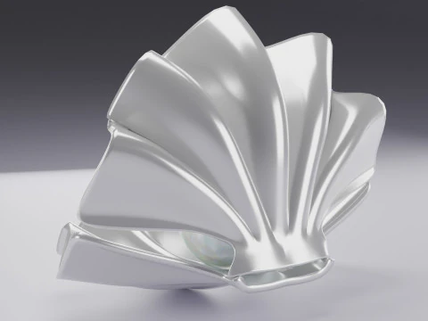 Shell and Pearl 3D Model