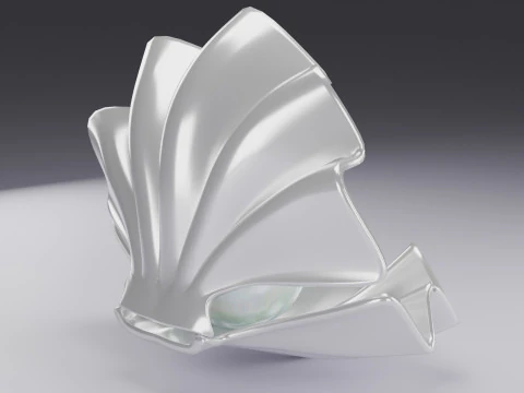 Shell and Pearl 3D Model