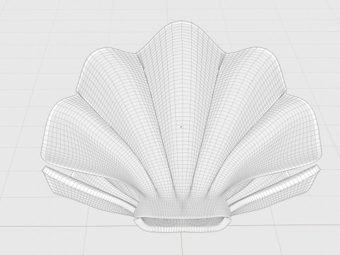 Shell and Pearl Model 3D