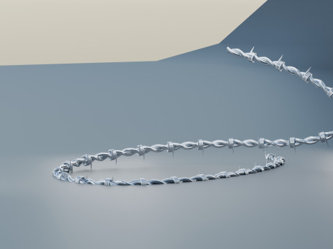 Barbed Wire 3D Model