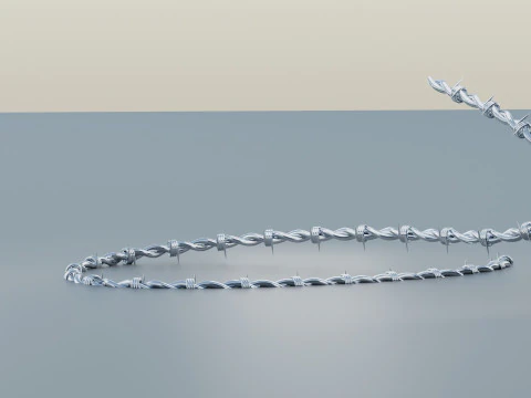 Barbed Wire 3D Model