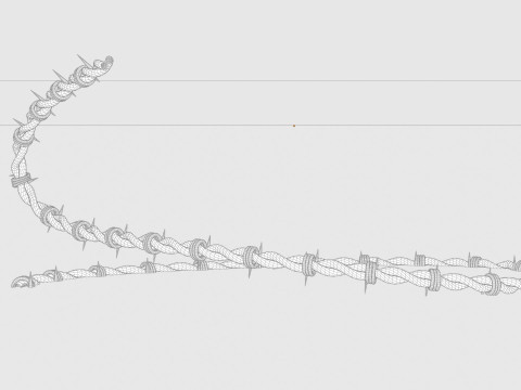 Barbed Wire 3D Model