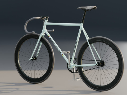 Bianchi Fixed Bike 3D Model