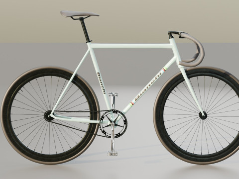 Bianchi Fixed Bike 3D Model