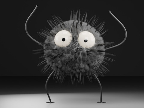 Soot Sprite Modelo 3D