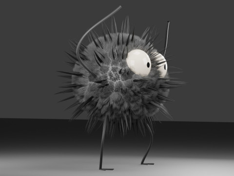 Soot Sprite 3D Model