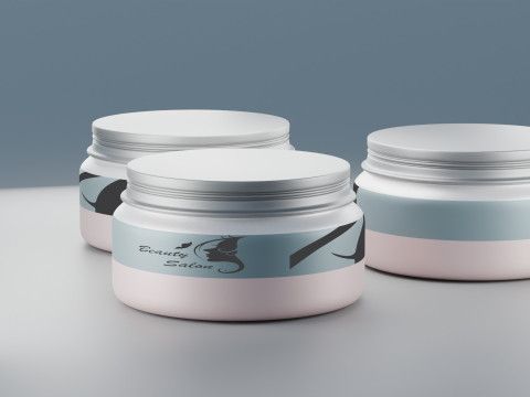 Cosmetics Face Cream 3D Model