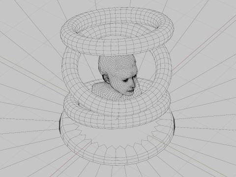 Optical Illusion Statue Animation Modèle 3D