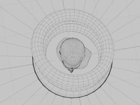 Optical Illusion Statue Animation Modèle 3D