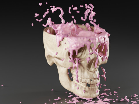 Liquid Brain Animation Modelo 3D