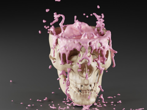 Liquid Brain Animation Modelo 3D