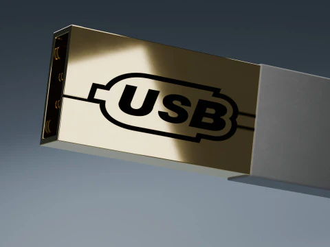 Disco flash USB Modelo 3D